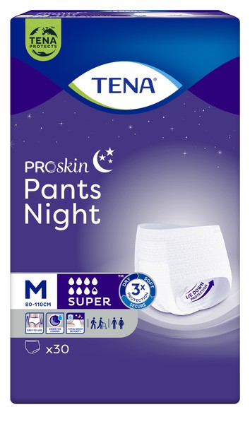 TENA PANTS NIGHT SUPER ПОДГУЗНИКИ-ТРУСЫ Д/ВЗР M ПОДГУЗНИКИ-ТРУСЫ УРОЛОГИЧЕСКИЕ   №30