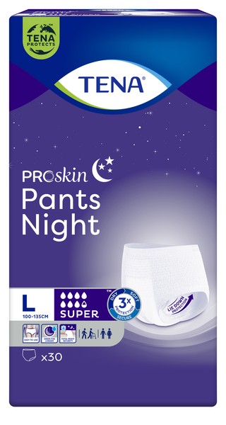 TENA PANTS NIGHT SUPER ПОДГУЗНИКИ-ТРУСЫ Д/ВЗР L ПОДГУЗНИКИ-ТРУСЫ УРОЛОГИЧЕСКИЕ   №30