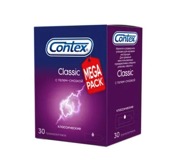 CONTEX ПРЕЗЕРВАТИВЫ CLASSIC ПРЕЗЕРВАТИВ №30