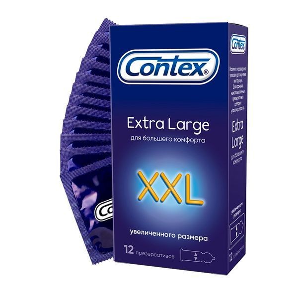 CONTEX ПРЕЗЕРВАТИВЫ XXL ПРЕЗЕРВАТИВ №12