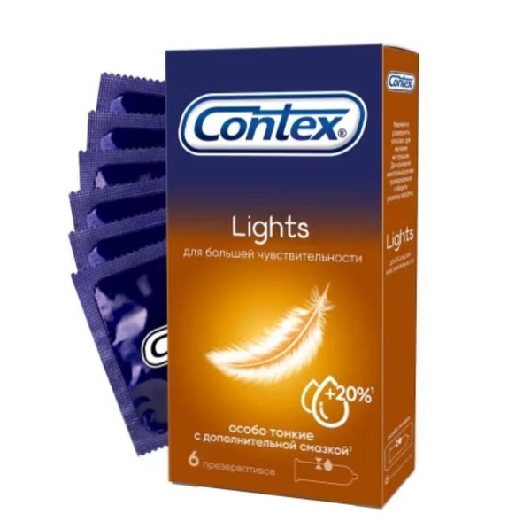 CONTEX ПРЕЗЕРВАТИВЫ ОСОБОТОНК LIGHT ПРЕЗЕРВАТИВ №6