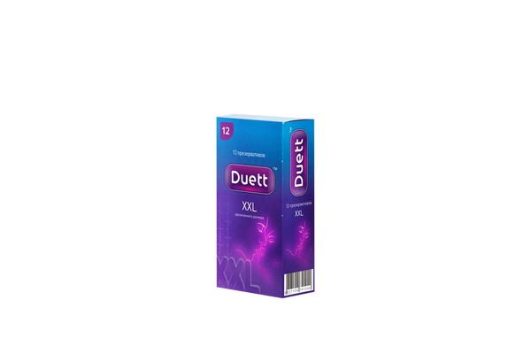 DUETT ПРЕЗЕРВАТИВЫ XXL ПРЕЗЕРВАТИВ    №12