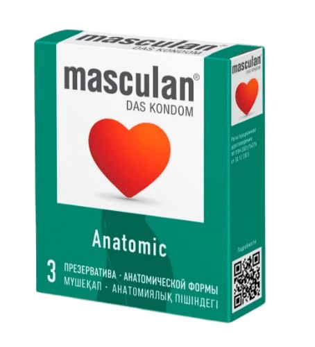 MASCULAN ПРЕЗЕРВАТИВЫ ANATOMIC ПРЕЗЕРВАТИВ №3