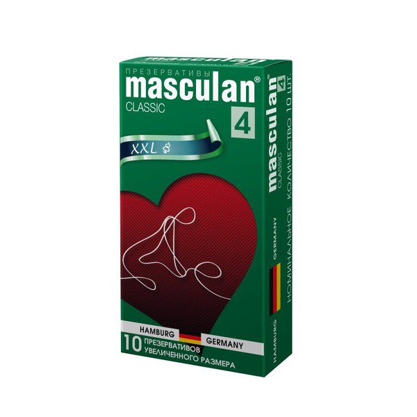MASCULAN 4 ПРЕЗЕРВАТИВЫ CLASSIC УВЕЛИЧ РАЗМЕРА ПРЕЗЕРВАТИВ №10