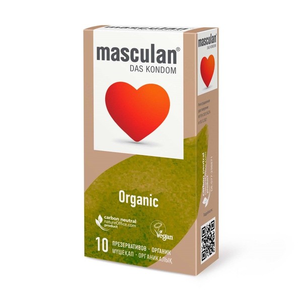 MASCULAN ПРЕЗЕРВАТИВЫ ORGANIC ПРЕЗЕРВАТИВ №10