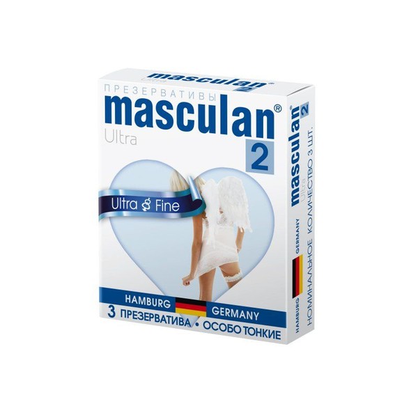 MASCULAN 2 ПРЕЗЕРВАТИВЫ ULTRA FINE ПРЕЗЕРВАТИВ №3