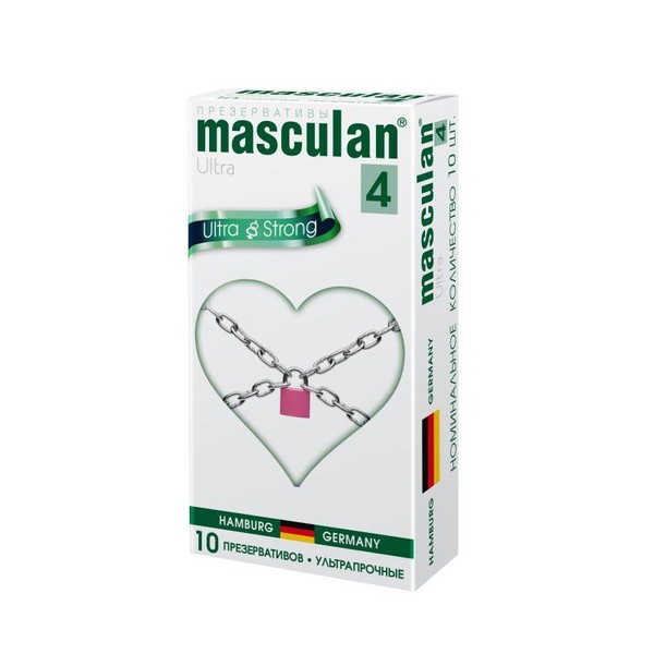 MASCULAN 4 ПРЕЗЕРВАТИВЫ ULTRA УЛЬТРАПРОЧНЫЕ ПРЕЗЕРВАТИВ №10