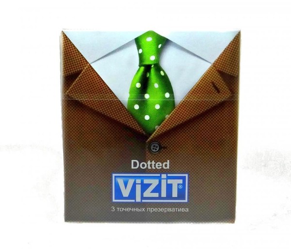 VIZIT ПРЕЗЕРВАТИВЫ DOTTED ТОЧЕЧНЫЕ ПРЕЗЕРВАТИВ    №3