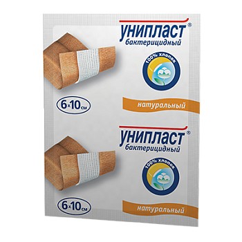 УНИПЛАСТ ПЛАСТЫРЬ БАКТЕРИЦИД НАТУРАЛЬНЫЙ ПЛАСТЫРЬ №1