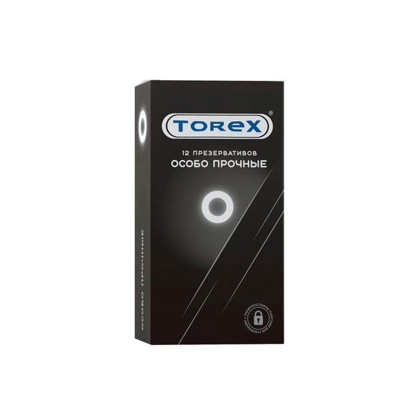 TOREX ПРЕЗЕРВАТИВЫ ОСОБО ПРОЧНЫЕ ПРЕЗЕРВАТИВ    №12