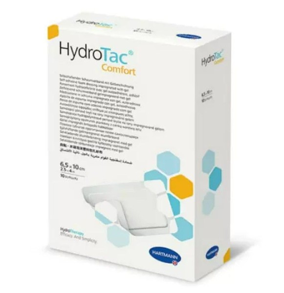 HYDROTAC COMFORT ПОВЯЗКА ГУБЧАТАЯ ГИДРОФИЛЬНАЯ 6.5 Х 10 СМ ПОВЯЗКИ ПЛАСТЫРНОГО ТИПА   №10