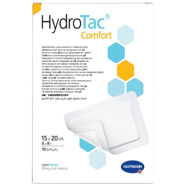 HYDROTAC COMFORT ПОВЯЗКА ГУБЧАТАЯ ГИДРОФИЛЬНАЯ 15 Х 20 СМ ПОВЯЗКИ ПЛАСТЫРНОГО ТИПА   №10