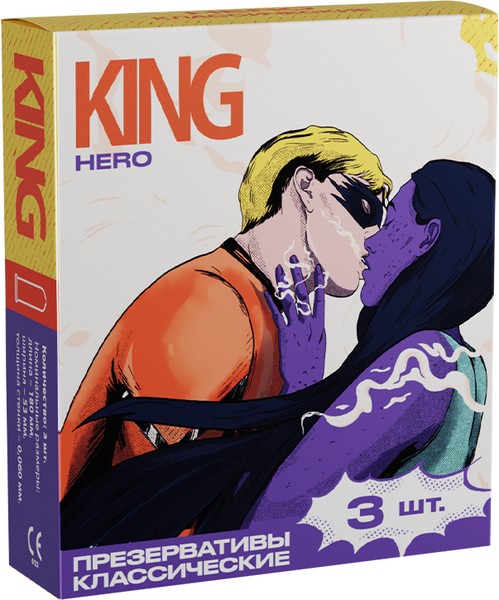 KING ПРЕЗЕРВАТИВЫ КЛАССИЧ ПРЕЗЕРВАТИВ №12