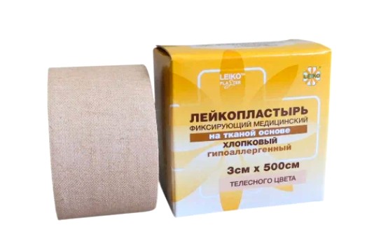 LEIKO ПЛАСТЫРЬ НА ТКАНЕВ ОСНОВЕ 3СМХ500СМ ПЛАСТЫРЬ НА ТКАНЕВОЙ ОСНОВЕ   №1