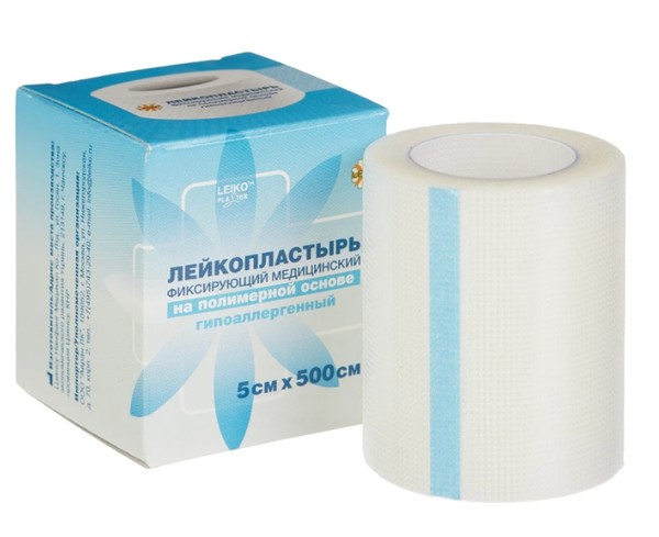 LEIKO ПЛАСТЫРЬ НА ПОЛИМ ОСНОВЕ 5СМХ500СМ ПЛАСТЫРЬ НА ПОЛИМЕРНОЙ ОСНОВЕ   №1