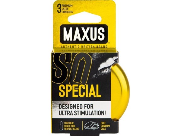 MAXUS ПРЕЗЕРВАТИВЫ SPECIAL ТОЧЕЧНО-РЕБРИСТЫЕ ПРЕЗЕРВАТИВ    №3