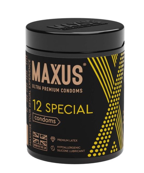 MAXUS ПРЕЗЕРВАТИВЫ SPECIAL ТОЧЕЧНО-РЕБРИСТЫЕ ПРЕЗЕРВАТИВ    №12