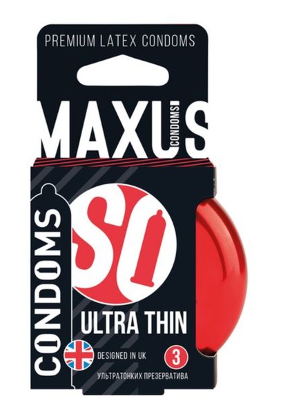 MAXUS ПРЕЗЕРВАТИВЫ ULTRA THIN ПРЕЗЕРВАТИВ    №3