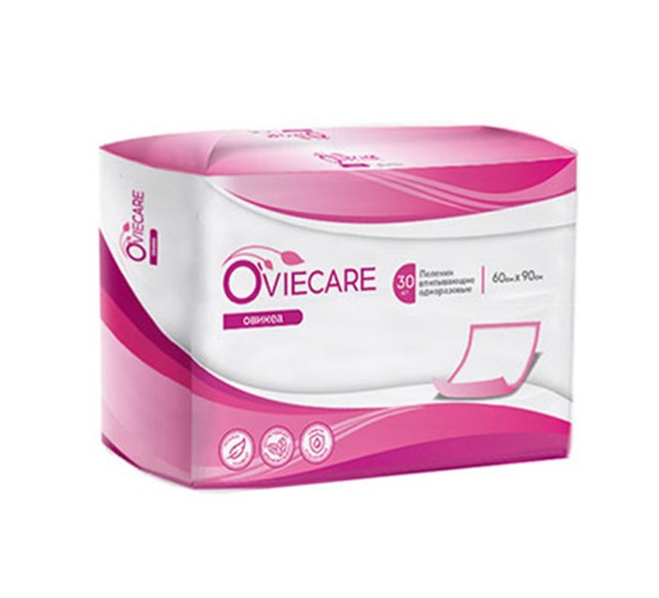 OVIECARE ПЕЛЕНКИ МЕДИЦИНСКИЕ ОДНОРАЗОВЫЕ ПЕЛЕНКИ ВПИТЫВАЮЩИЕ ВЗРОСЛЫЕ 60 СМX90 СМ   №30
