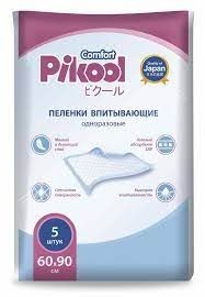 PIKOOL COMFORT ПЕЛЕНКИ ВПИТЫВАЮЩИЕ ОДНОРАЗОВЫЕ 60Х90СМ ПЕЛЕНКИ ВПИТЫВАЮЩИЕ ВЗРОСЛЫЕ   №5
