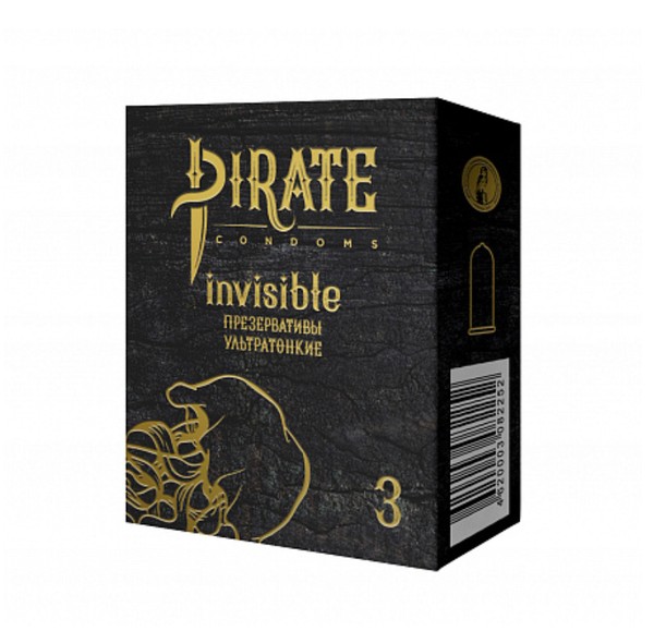 PIRATE ПРЕЗЕРВАТИВЫ УЛЬТРАТОНКИЕ ПРЕЗЕРВАТИВ    №3