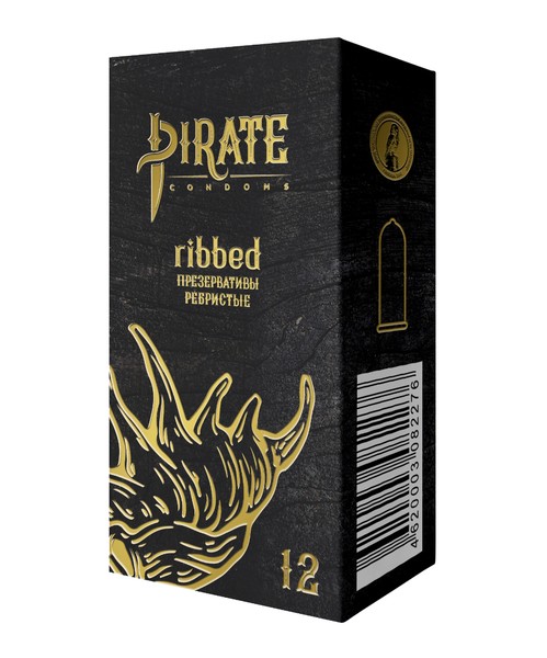 PIRATE ПРЕЗЕРВАТИВЫ РЕБРИСТЫЕ ПРЕЗЕРВАТИВ    №12