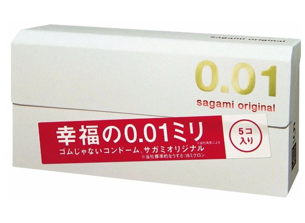 SAGAMI ORIGINAL 0.01 ПРЕЗЕРВАТИВЫ ПОЛИУРЕТАНОВЫЕ ПРЕЗЕРВАТИВ    №5