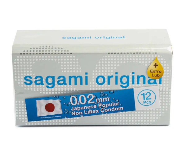 SAGAMI ORIGINAL 0.02 EXTRA LUB ПРЕЗЕРВАТИВЫ ПОЛИУРЕТАНОВЫЕ ПРЕЗЕРВАТИВ    №12