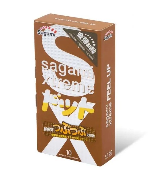 SAGAMI XTREME FEEL UP ПРЕЗЕРВАТИВЫ ТОЧЕЧНЫЕ ПРЕЗЕРВАТИВ    №10