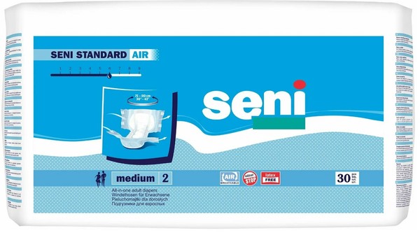 SENI STANDART AIR ПОДГУЗНИКИ ДЛЯ ВЗРОСЛЫХ MEDIUM ПОДГУЗНИКИ УРОЛОГИЧЕСКИЕ   №30