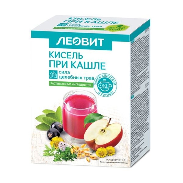 ЛЕОВИТ КИСЕЛЬ ПРИ КАШЛЕ ПОРОШОК ДЛЯ ПРИГОТОВЛЕНИЯ НАПИТКА 20 Г №5