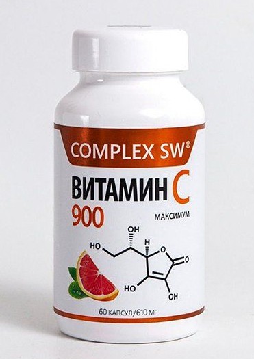 COMPLEX SW ВИТАМИН С 900 МАКСИМУМ КАПСУЛЫ  610 МГ №60