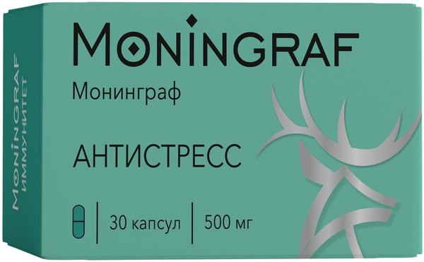 MONINGRAF МАРАЛ АНТИСТРЕСС КАПСУЛЫ 500 МГ №30