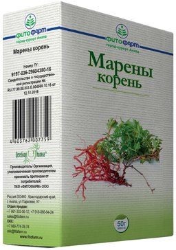 ЦЕЛЕБНАЯ ПОЛЯНА МАРЕНЫ КОРНЕВИЩА И КОРНИ РАСТИТЕЛЬНОЕ СЫРЬЕ  50 Г №1