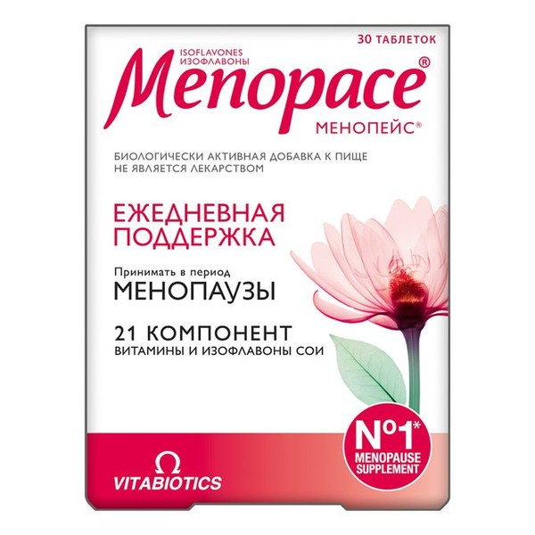 МЕНОПЕЙС ИЗОФЛАВОНЫ ТАБЛЕТКИ  1118 МГ №30