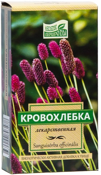 НАСЛЕДИЕ ПРИРОДЫ КРОВОХЛЕБКА РАСТИТЕЛЬНОЕ СЫРЬЕ  50 Г №1
