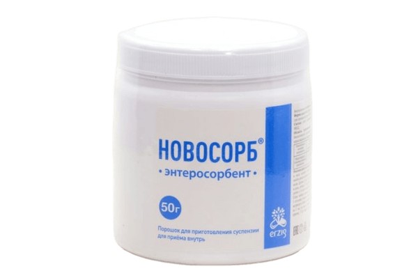 НОВОСОРБ ПОРОШОК ДЛЯ ПРИГОТОВЛЕНИЯ СУСПЕНЗИИ ДЛЯ ПРИЕМА ВНУТРЬ  50 Г №1