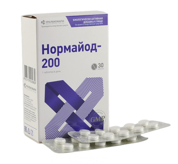 УРАЛБИОФАРМ НОРМАЙОД-200 ТАБЛЕТКИ 200 МКГ 0,23 Г №30