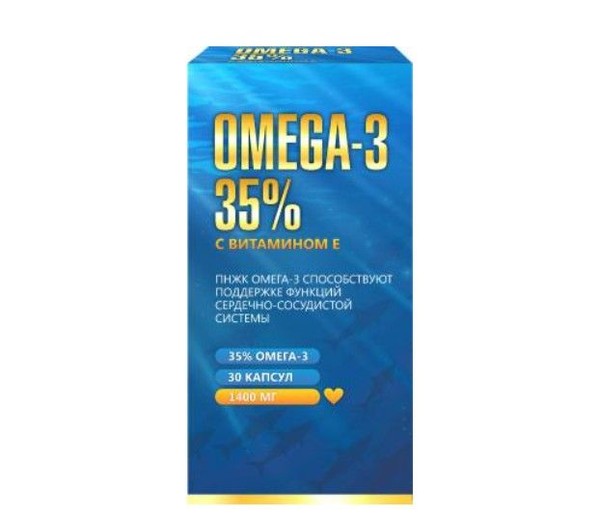 ОМЕГА-3 35% С ВИТАМИНОМ Е КАПСУЛЫ    №30