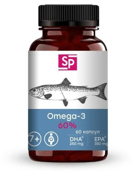 SP ОМЕГА 3-60% КАПСУЛЫ  1,4 Г №60