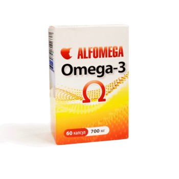 ALFOMEGA ОМЕГА-3 С ВИТАМИНОМ Е КАПСУЛЫ 700 МГ   №60