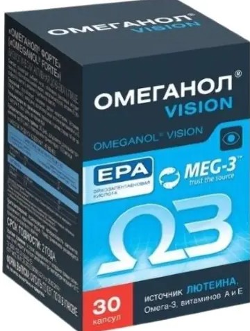 ВИС ОМЕГАНОЛ ВИЖН КАПСУЛЫ 1,33 Г   №30