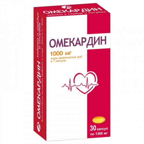 ТМА (АПРЕЛЬ) ОМЕКАРДИН КАПСУЛЫ  1300 МГ №30