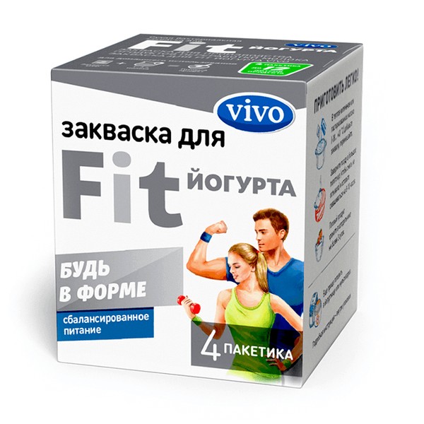 VIVO ЗАКВАСКА FIT- ЙОГУРТ ПОРОШОК    №4