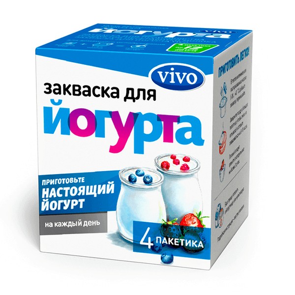 VIVO ЗАКВАСКА ЙОГУРТ ПОРОШОК №4