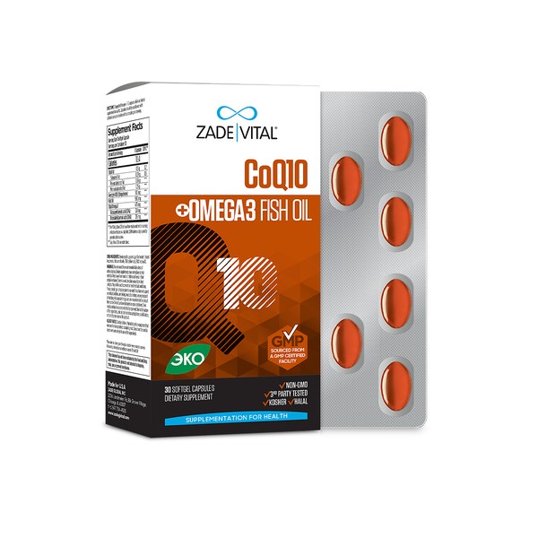 ZADE VITAL КОЭНЗИМ Q10 ОМЕГА-3 КАПСУЛЫ    №30