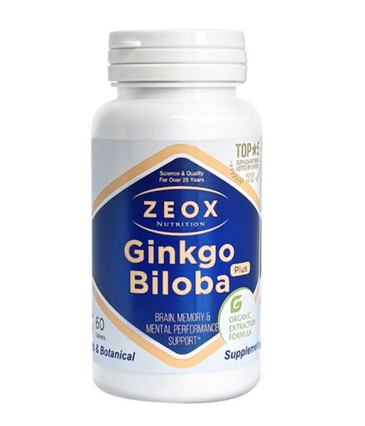 ZEOX NUTRITION ГИНКГО БИЛОБА ПЛЮС ТАБЛЕТКИ  1000 МГ №60