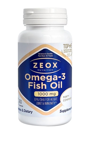 ZEOX NUTRITION ОМЕГА-3 РЫБИЙ ЖИР КАПСУЛЫ  1144 МГ №60