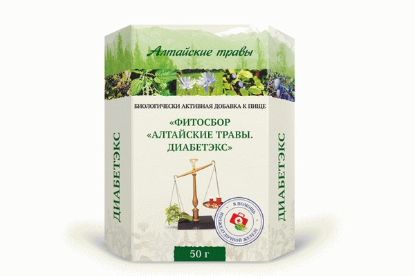 ДИАБЕТЭКС АЛТАЙСКИЕ ТРАВЫ ФИТОСБОР  50 Г №1