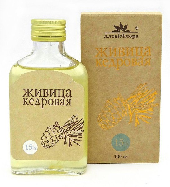 АЛТАЙФЛОРА ЖИВИЦА КЕДРОВАЯ ЖИДКОСТЬ ДЛЯ ПРИЕМА ВНУТРЬ 15% 100 МЛ №1